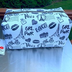 New Paris themedBlush Crush cosmetic bag w/ zipper